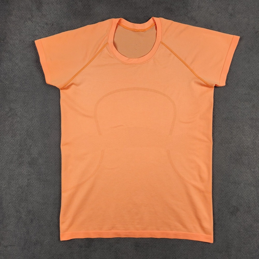 Lululemon Swiftly Tech 2.0 Shirt Womens 14 Sunny Coral Short Sleeve Performance